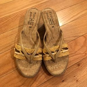 Tuscany By Easy Street Basket Weave Sandals